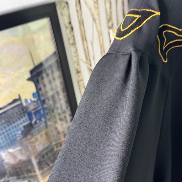 Vintage Black with Gold and Black Appliqué from Paris - Picture 6 of 10